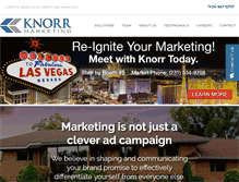 Tablet Screenshot of knorrmarketing.com